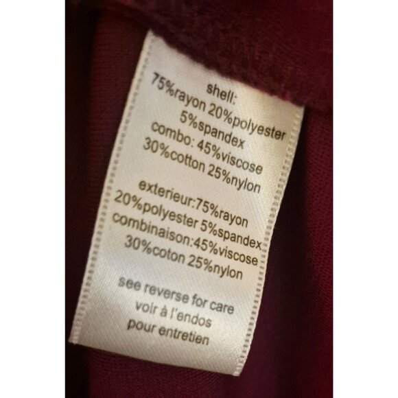 Barneys New York Purple Lace Insert Knee Length Sheath Dress Size 8 EUC - Picture 8 of 9